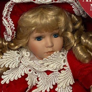 Vintage animated wind up musical doll